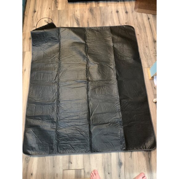 Harley Davidson Black Roll Up Fold Up Travel Picnic Time Blanket Carrier - Picture 6 of 7